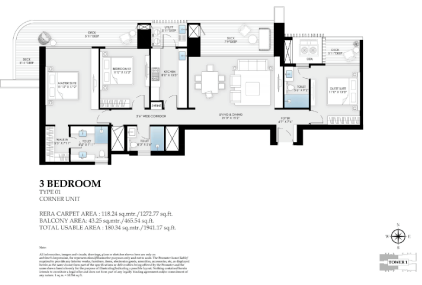 3BHK TYPE 1